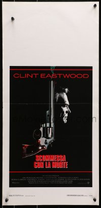 9t944 DEAD POOL Italian locandina 1988 Clint Eastwood as tough cop Dirty Harry, cool gun image!
