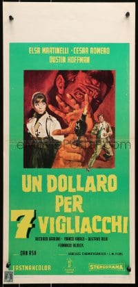 9t969 MADIGAN'S MILLIONS Italian locandina 1968 detective Dustin Hoffman in a post-Graduate release!