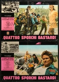 9t891 C.C. & COMPANY group of 2 Italian 18x26 pbustas 1971 great images of Joe Namath & motorcycle!