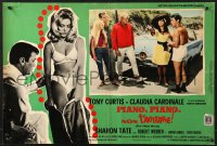 9t905 DON'T MAKE WAVES Italian 18x27 pbusta 1967 Tony Curtis, Sharon Tate, Claudia Cardinale!