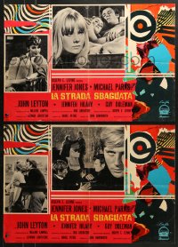 9t862 IDOL group of 6 Italian 18x26 pbustas 1967 Jennifer Jones, Michael Parks, the act of love!