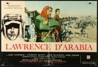 9t912 LAWRENCE OF ARABIA Italian 18x26 pbusta R1970s David Lean classic, winner of 7 Oscars!