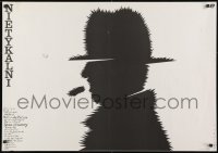 9t814 UNTOUCHABLES Polish 26x38 1988 Brian De Palma, art of man in hat by Mieczyslaw Wasilewski!