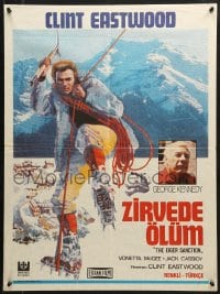 9t064 EIGER SANCTION Turkish 1980 Clint Eastwood's lifeline was held by the assassin he hunted!