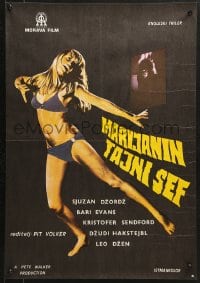 9t273 DIE SCREAMING, MARIANNE Yugoslavian 19x27 1971 full-length sexy Susan George in her underwear!