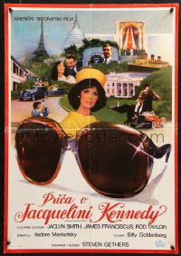 9t294 JACQUELINE BOUVIER KENNEDY Yugoslavian 19x28 1971 president's wife, sexy Jaclyn Smith in title role!