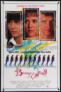 9w554 BENNY & JOON DS 1sh 1993 Johnny Depp, Mary Stuart Masterson, Quinn, romance on the brink!