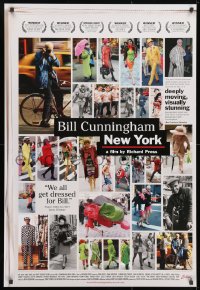 9w558 BILL CUNNINGHAM NEW YORK 1sh 2010 images from most famous NYC street fashion photog!