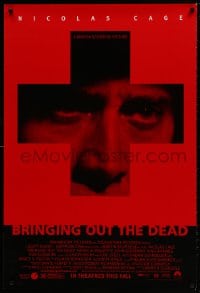 9w570 BRINGING OUT THE DEAD advance DS 1sh 1999 paramedic Nicolas Cage, Arquette, Martin Scorsese!