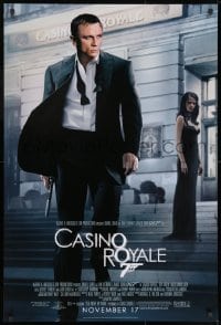 9w577 CASINO ROYALE advance DS 1sh 2006 Daniel Craig as James Bond & sexy Eva Green!