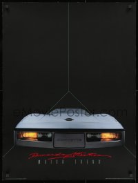 9w234 CHEVROLET CORVETTE 24x32 commercial poster 1983 incredible image of front end!