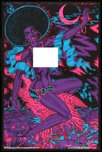 9w248 MOON PRINCESS 23x34 commercial poster 1973 blacklight fantasy art of a sexy woman by Lykes!