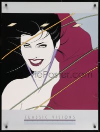 9w249 PATRICK NAGEL 24x32 commercial poster 1983 sexy art from the Playboy artist, Duran Duran Rio!