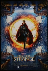 9w613 DOCTOR STRANGE advance DS 1sh 2016 sci-fi image of Benedict Cumberbatch in the title role!