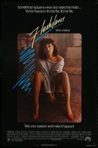 9w644 FLASHDANCE 1sh 1983 sexy dancer Jennifer Beals, take your passion and make it happen!