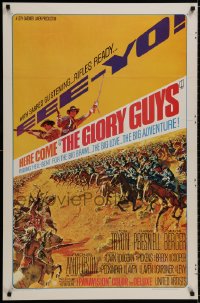 9w656 GLORY GUYS style A 1sh 1965 Sam Peckinpah, epic Civil War battle art by Frank McCarthy!