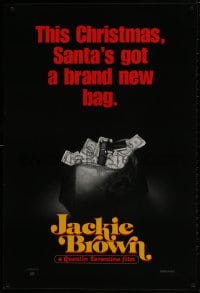 9w715 JACKIE BROWN teaser 1sh 1997 Quentin Tarantino, Santa's got a brand new bag!