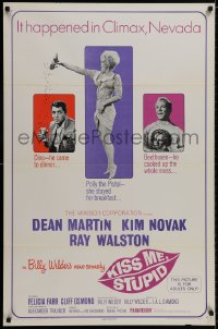 9w726 KISS ME, STUPID 1sh 1965 directed by Billy Wilder, Kim Novak, Dean Martin, Ray Walston!