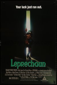 9w738 LEPRECHAUN 1sh 1993 your luck just ran out, creepy image!