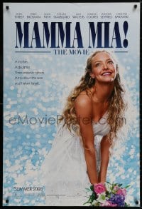 9w758 MAMMA MIA! teaser DS 1sh 2008 Meryl Streep, Pierce Brosnan, sexy Amanda Seyfried!