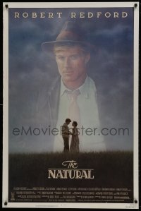 9w786 NATURAL 1sh 1984 Robert Redford, Robert Duvall, directed by Barry Levinson, baseball!