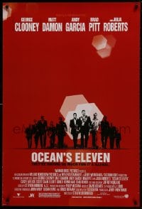 9w796 OCEAN'S 11 1sh 2001 Steven Soderbergh, George Clooney, Matt Damon, Brad Pitt
