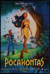 9w818 POCAHONTAS int'l 1sh 1995 Disney, the famous Native American Indian with Smith as a couple!