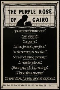 9w833 PURPLE ROSE OF CAIRO 1sh 1985 Jeff Daniels steps out of movie into Mia Farrow's life!