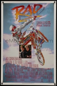 9w834 RAD 1sh 1986 extreme BMX bike racing, Bill Allen, Lori Loughlin!
