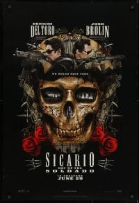 9w881 SICARIO: DAY OF THE SOLDADO teaser DS 1sh 2018 Benicio Del Toro, Josh Brolin, Santa Muerte!