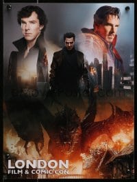 9w279 BENEDICT CUMBERBATCH 12x16 special poster 2017 London Film and Comic Con, different roles!