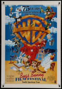 9w086 BUGS BUNNY FILM FESTIVAL DS 27x39 Canadian film festival poster 1998 Bugs Bunny, Tweety!