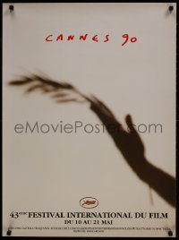 9w090 CANNES FILM FESTIVAL 1990 24x32 French film festival poster 1990 Castella Traquandi design!