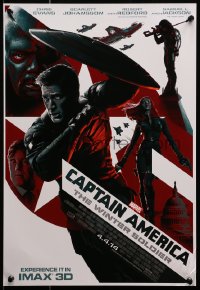 9w217 CAPTAIN AMERICA: THE WINTER SOLDIER IMAX mini poster 2014 Evans, Johansson, Jackson!