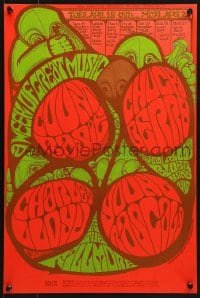 9w011 COUNT BASIE/CHUCK BERRY/CHARLES LLOYD/YOUNG RASCALS 14x21 music poster 1967 Blashfield art!