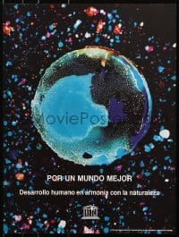 9w315 CREATING A BETTER WORLD Spanish language 18x24 special poster 1990s Jose Antonio Sistiaga!