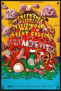 9w015 CREEDENCE CLEARWATER REVIVAL/FLEETWOOD MAC/ALBERT COLLINS 14x21 music poster 1969 Conklin!