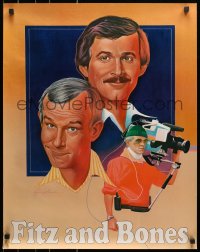 9w181 FITZ & BONES tv poster 1981 Dick and Tom Smothers in the title role, artwork by George Lini!