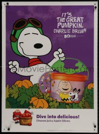 9w362 IT'S THE GREAT PUMPKIN, CHARLIE BROWN 2-sided 26x36 special poster 2016 Snoopy, McDonalds!