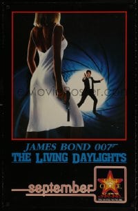 9w184 LIVING DAYLIGHTS tv poster 1987 Timothy Dalton as the most dangerous James Bond ever!