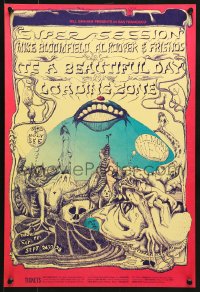 9w023 MIKE BLOOMFIELD/AL KOOPER & FRIENDS/BEAUTIFUL DAY/LOADING ZONE 14x21 music poster 1968 cool!