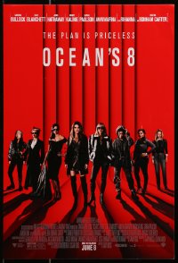 9w222 OCEAN'S 8 mini poster 2018 Bullock, Blanchett, Hathaway, Kaling, Paulson, Rihanna, Damon!