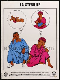 9w429 PROJET SANTE FAMILIALE dreaming style 18x24 Senegalese special poster 1990s family health!