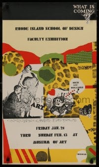 9w140 RHODE ISLAND SCHOOL OF DESIGN FACULTY EXHIBITION 17x29 museum/art exhibition 1970s RISD!