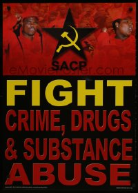 9w436 SACP 24x33 South African special poster 2010s South African Communist Party, fight!