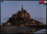 9w447 SAVE WORLD'S MONUMENTS 22x32 special poster 1990s image from Mont-Saint-Michel, France!