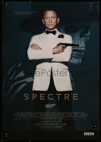 9w226 SPECTRE IMAX advance English mini poster 2015 Daniel Craig as James Bond 007 with gun!