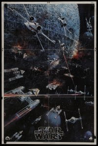 9w162 STAR WARS 22x33 music poster 1977 George Lucas classic sci-fi epic, John Berkey artwork!