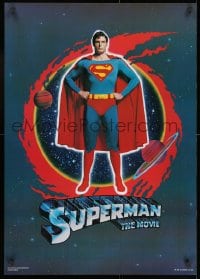 9w467 SUPERMAN 23x32 Scottish special poster 1978 comic book hero Christopher Reeve, the movie title