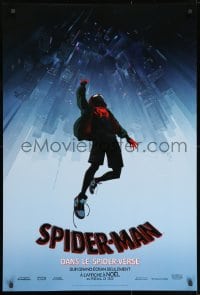9w902 SPIDER-MAN INTO THE SPIDER-VERSE int'l French language teaser DS 1sh 2018 Cage, Steinfeld!